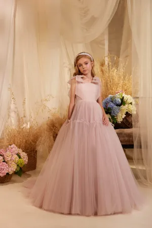 Timisoara Blush Tulle Flower Girl Dress