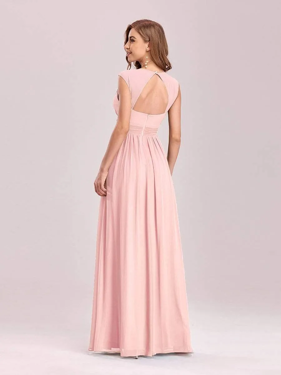 Tina bling cut out back chiffon ball dress in light pink s16 Express NZ wide!