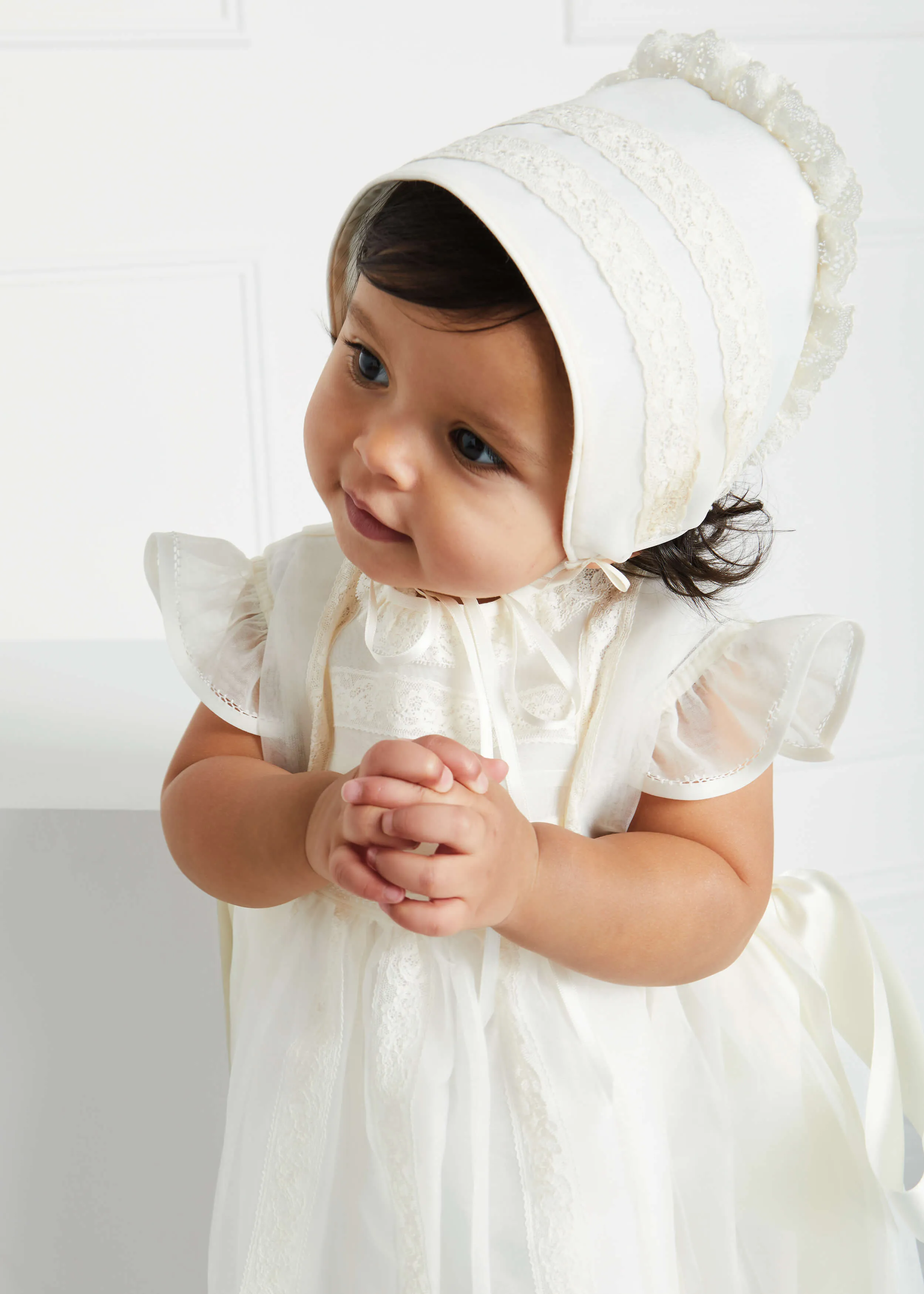 Traditional Cream Christening Gown (3mths-5yrs)