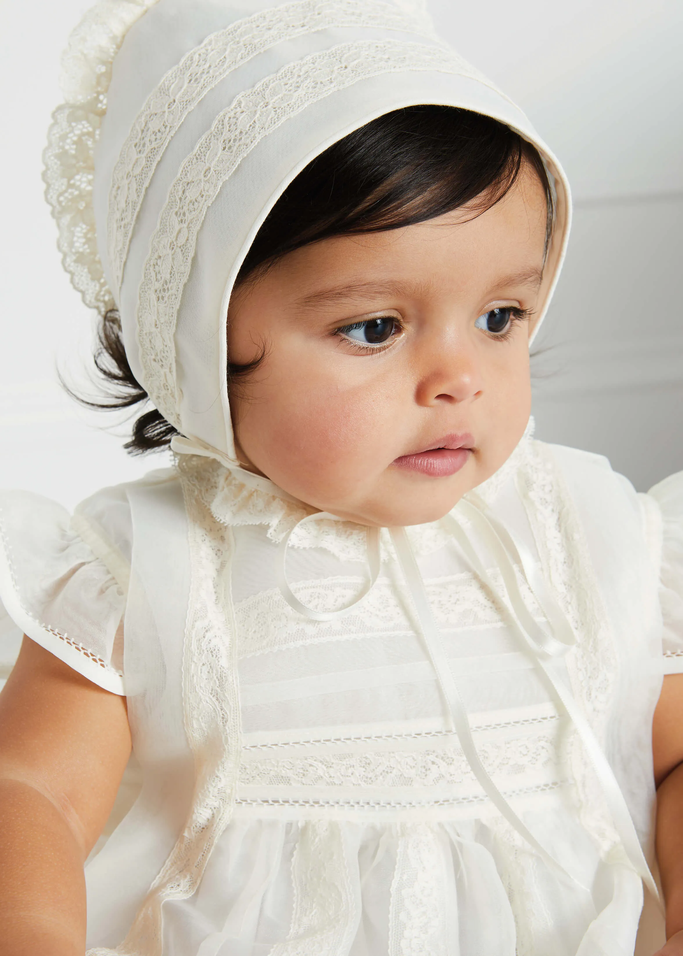 Traditional Cream Christening Gown (3mths-5yrs)