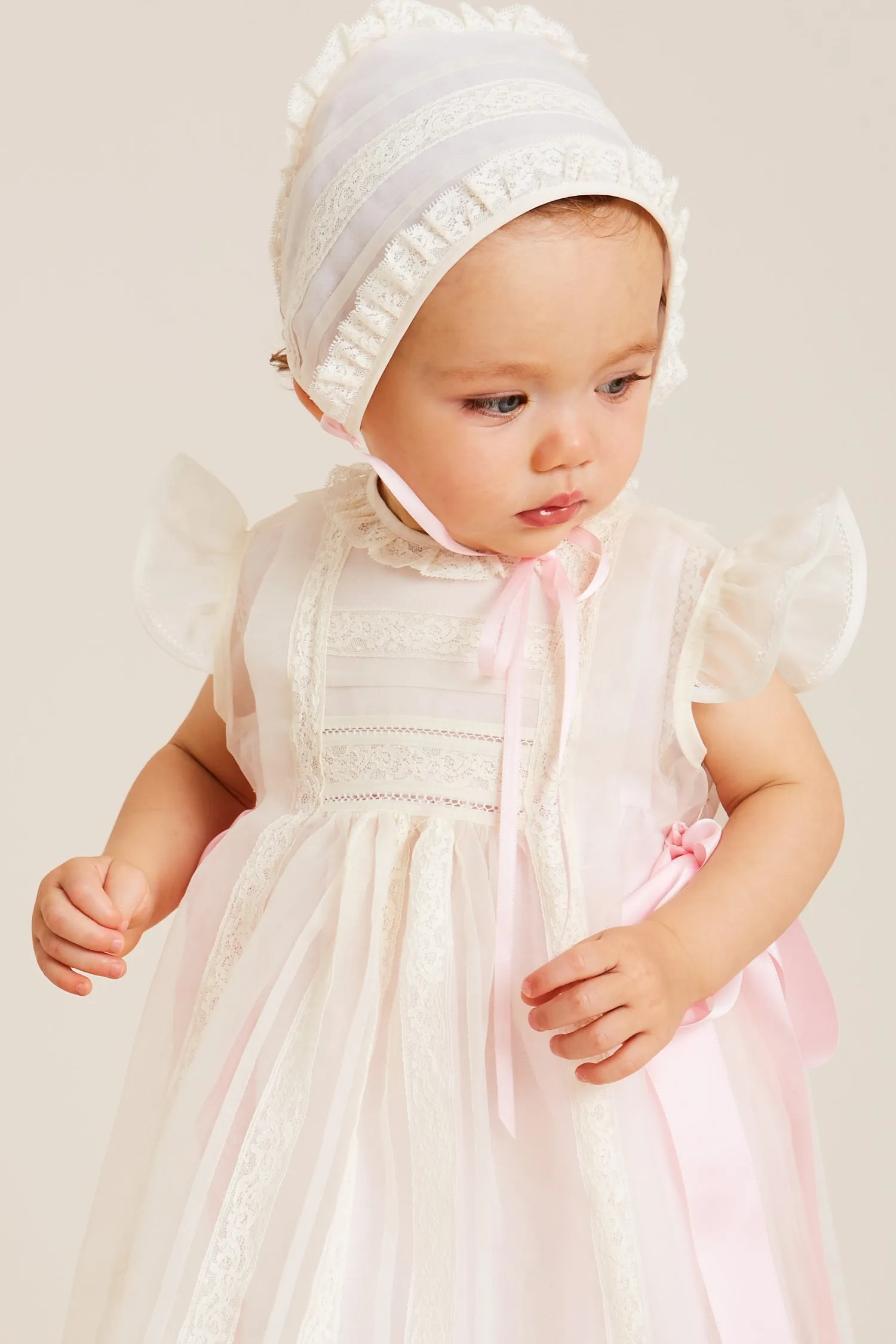 Traditional Light Pink Christening Gown (3mths-2yrs)