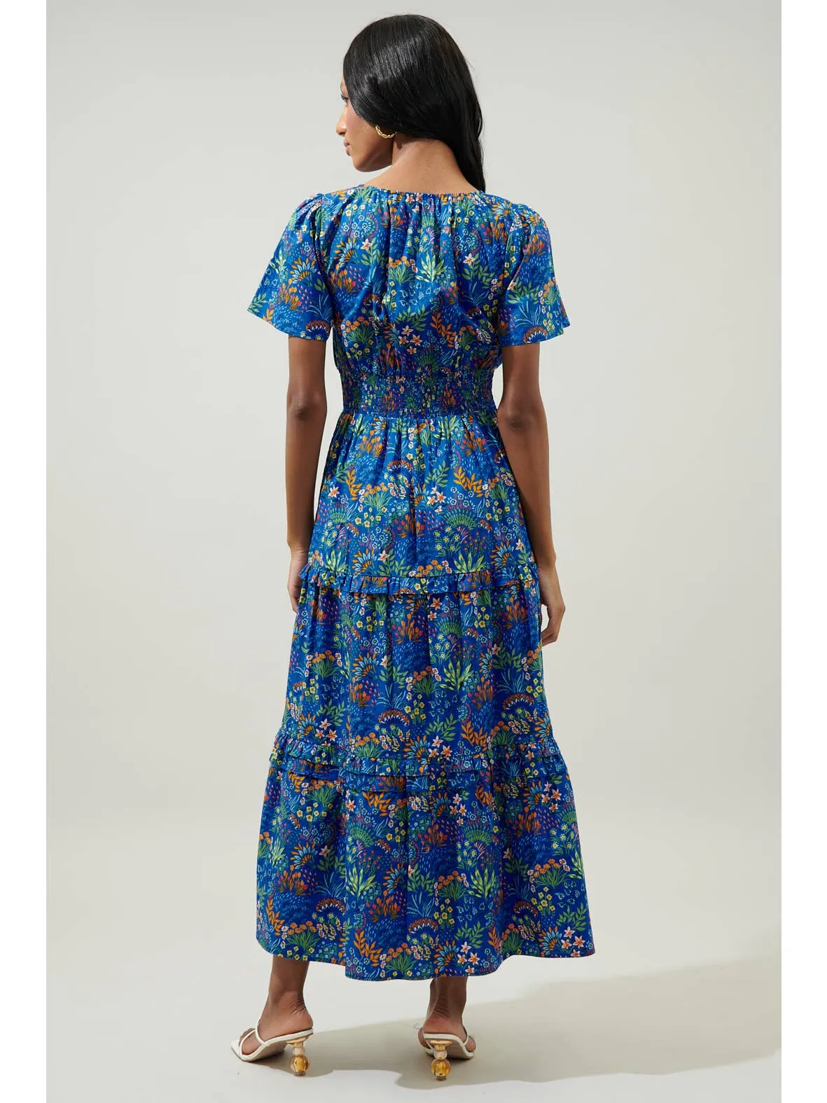Tropical Garden Maxi Dress