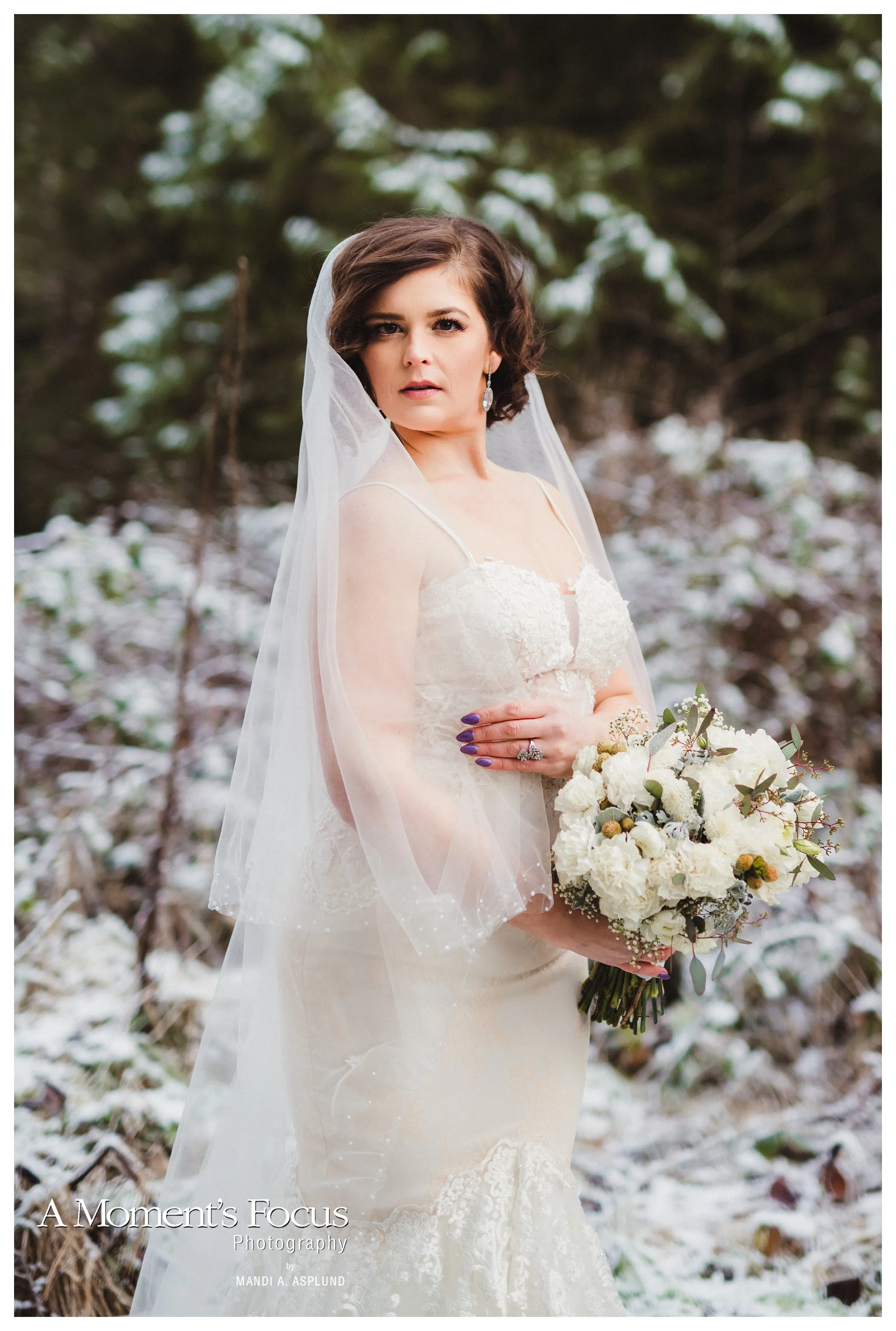 Two Tier Tulle Wedding Veil (#Rebekah)