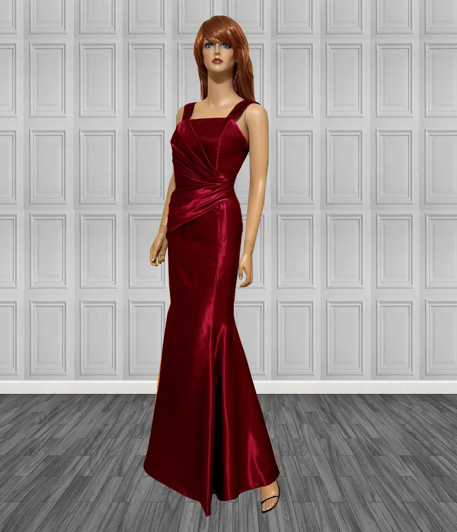 Valentina Gown with Pleated Bodice