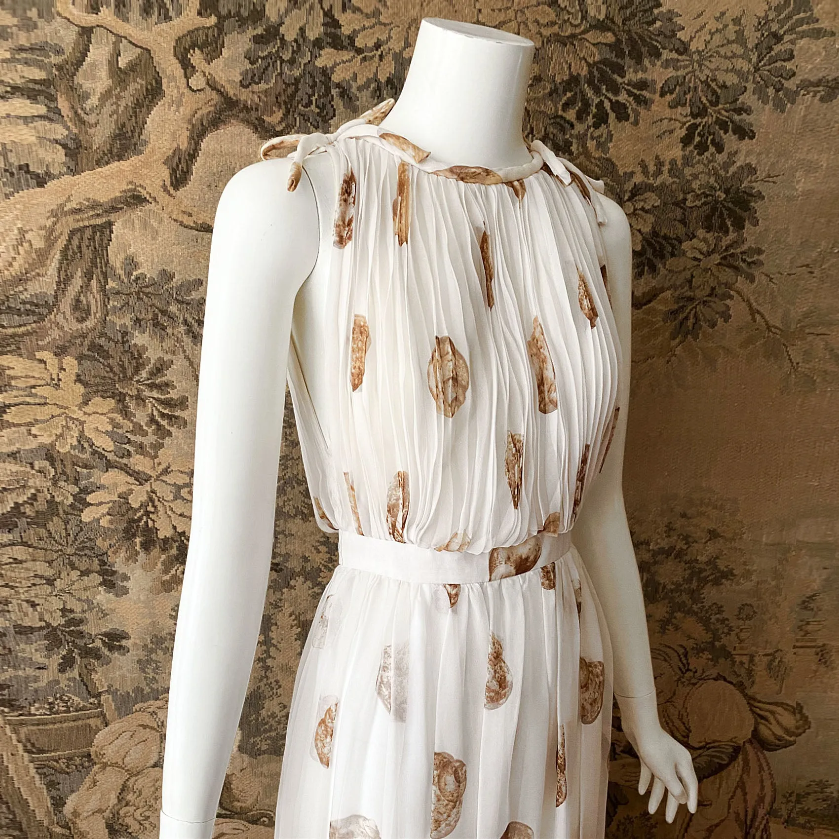 Valentino 1970s Seashell Print Dress