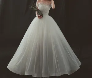 VB Strapless Maxi Ball Gown Bridal Dress