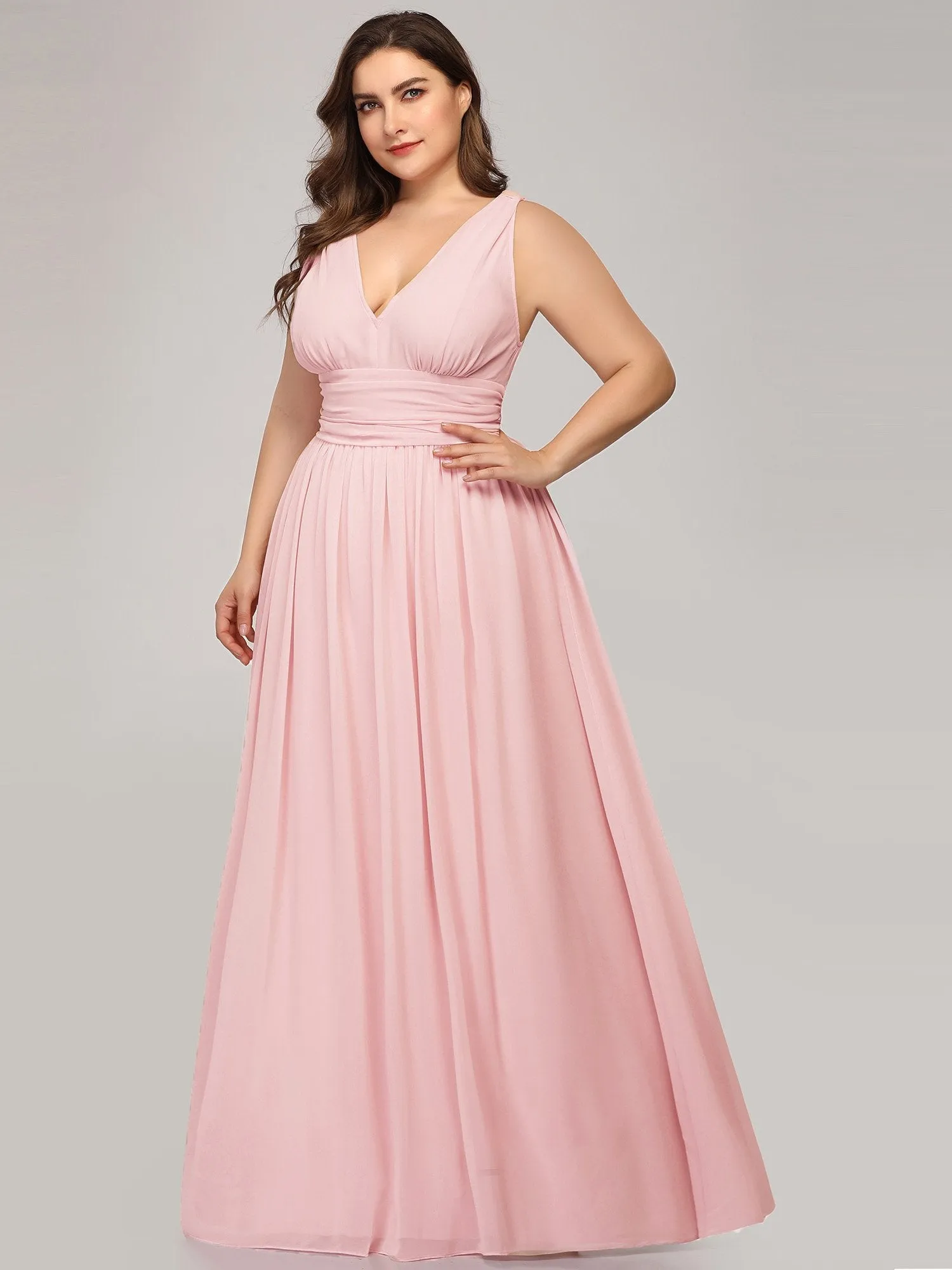 Veda chiffon bridesmaid dress in light pink s10 Express NZ wide