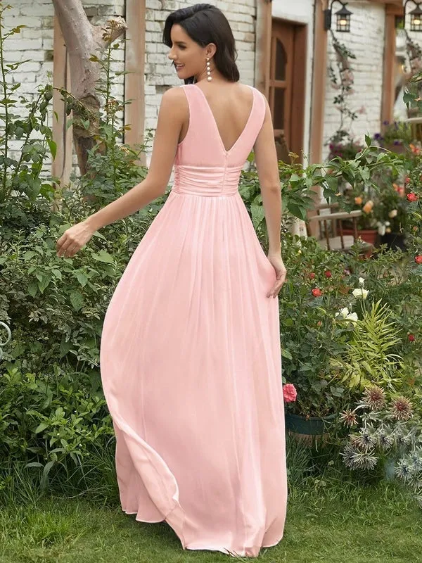 Veda chiffon bridesmaid dress in light pink s10 Express NZ wide