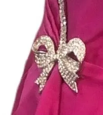Vicky Tiel Couture 80s Vavavoom Fuschia Pink Strapless Gown