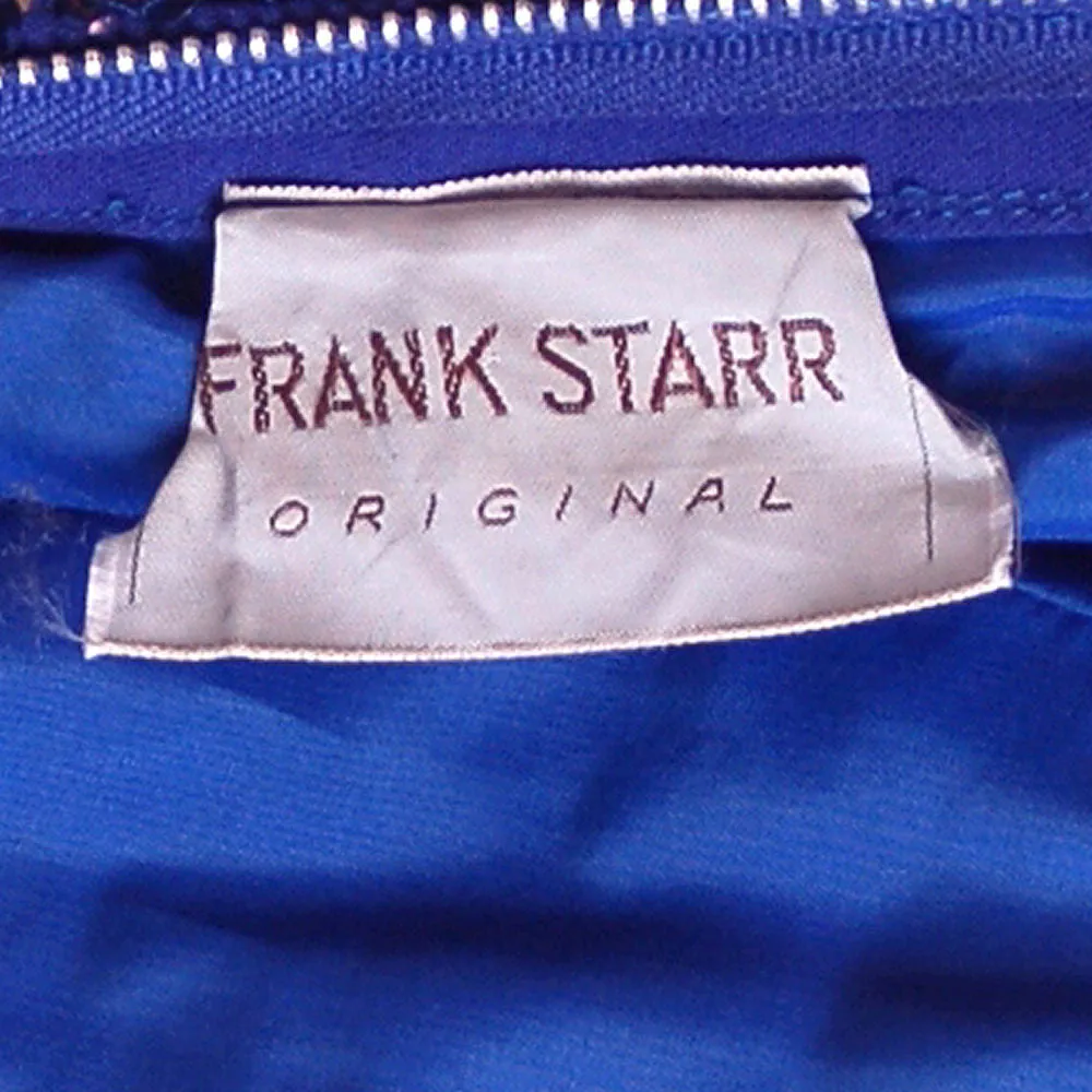 Vintage Cocktail Dress Blue Sequins Va-va-Voom! Frank Starr 1950s 36-26-36