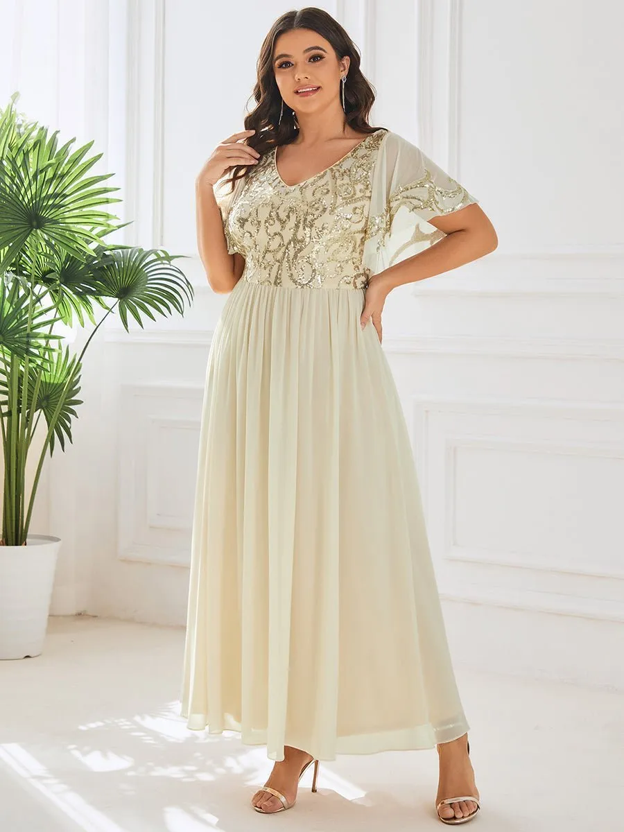 Virginia ankle length dress in light gold s20 Express NZ wide