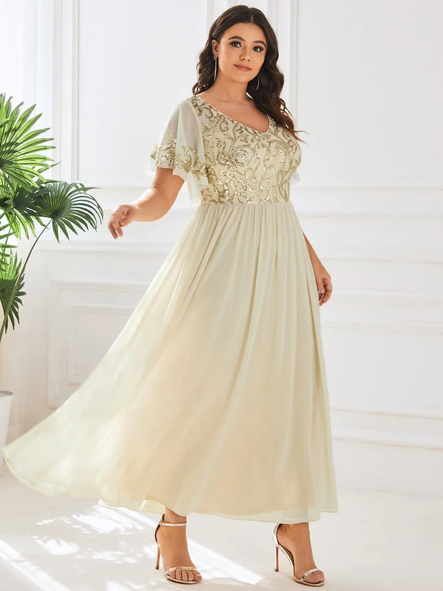 Virginia ankle length dress in light gold s20 Express NZ wide