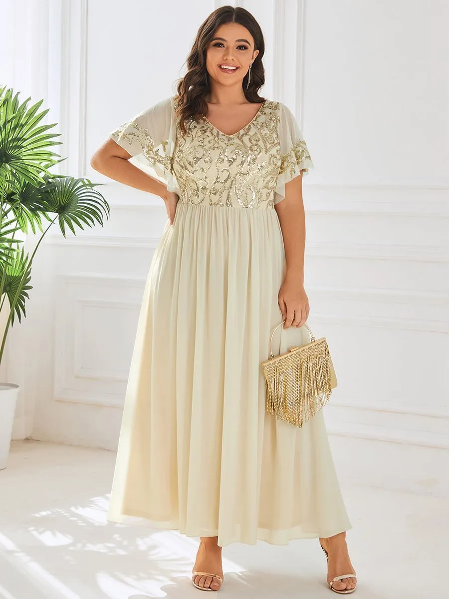 Virginia ankle length dress in light gold s20 Express NZ wide