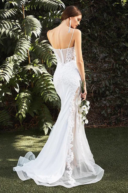 Wedding Gown with hidden slit