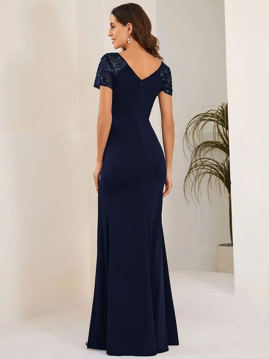 Wendy Plus Size Navy Evening Dress s28-30 Express NZ wide