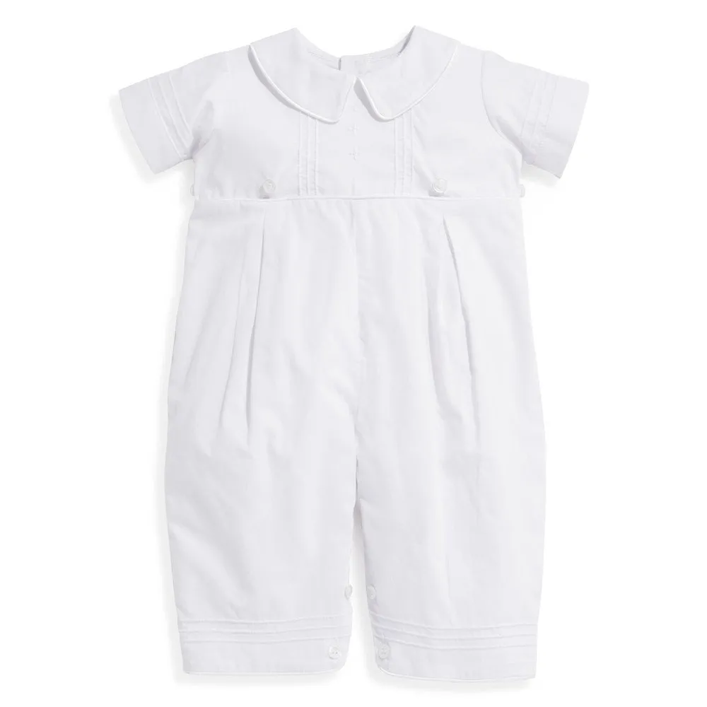 White Batiste 2 Piece Christening Gown