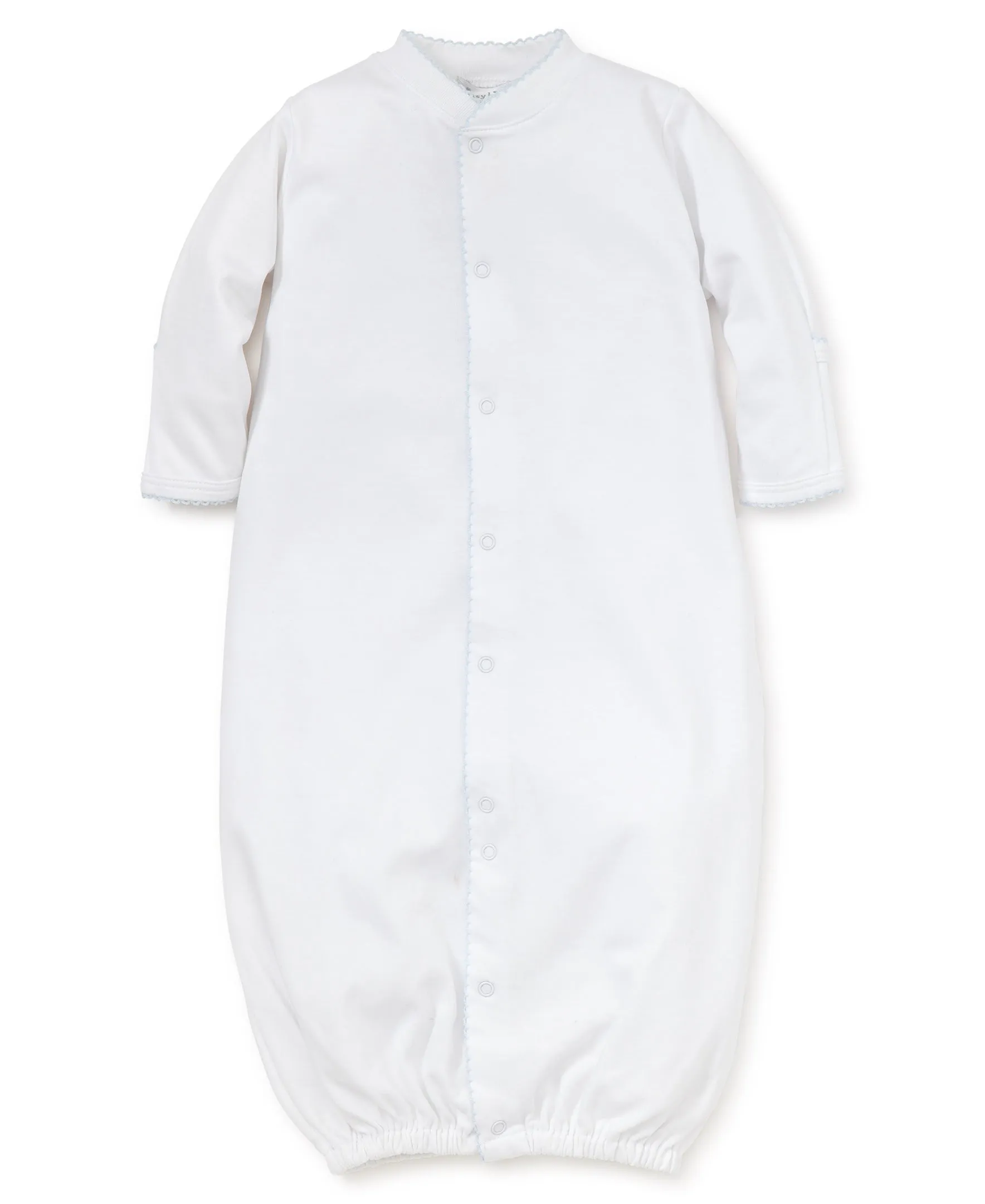 WHITE/LT. BLUE KISSY BASICS CONVERTER GOWN
