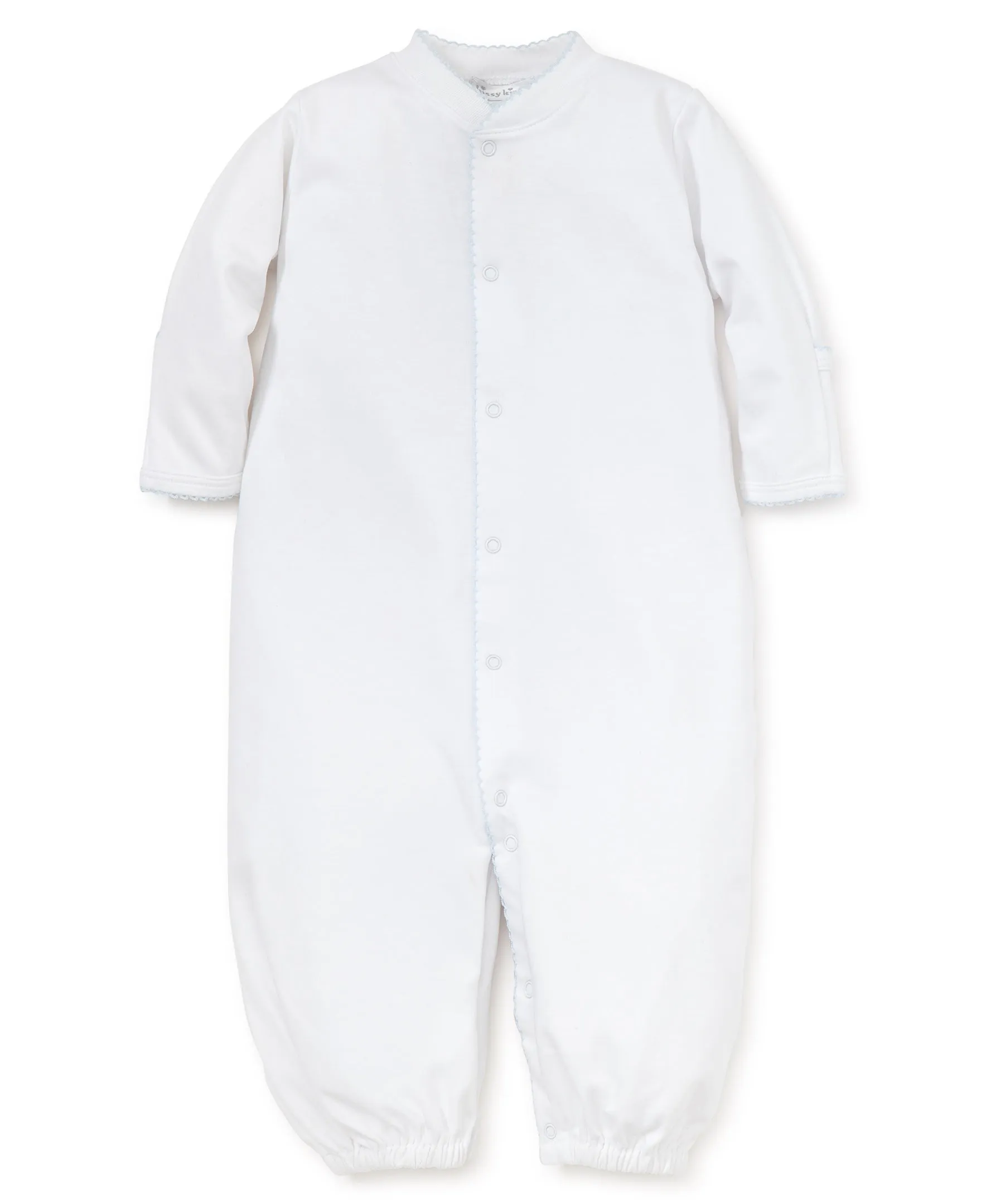 WHITE/LT. BLUE KISSY BASICS CONVERTER GOWN