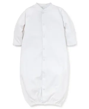 WHITE/LT. BLUE KISSY BASICS CONVERTER GOWN