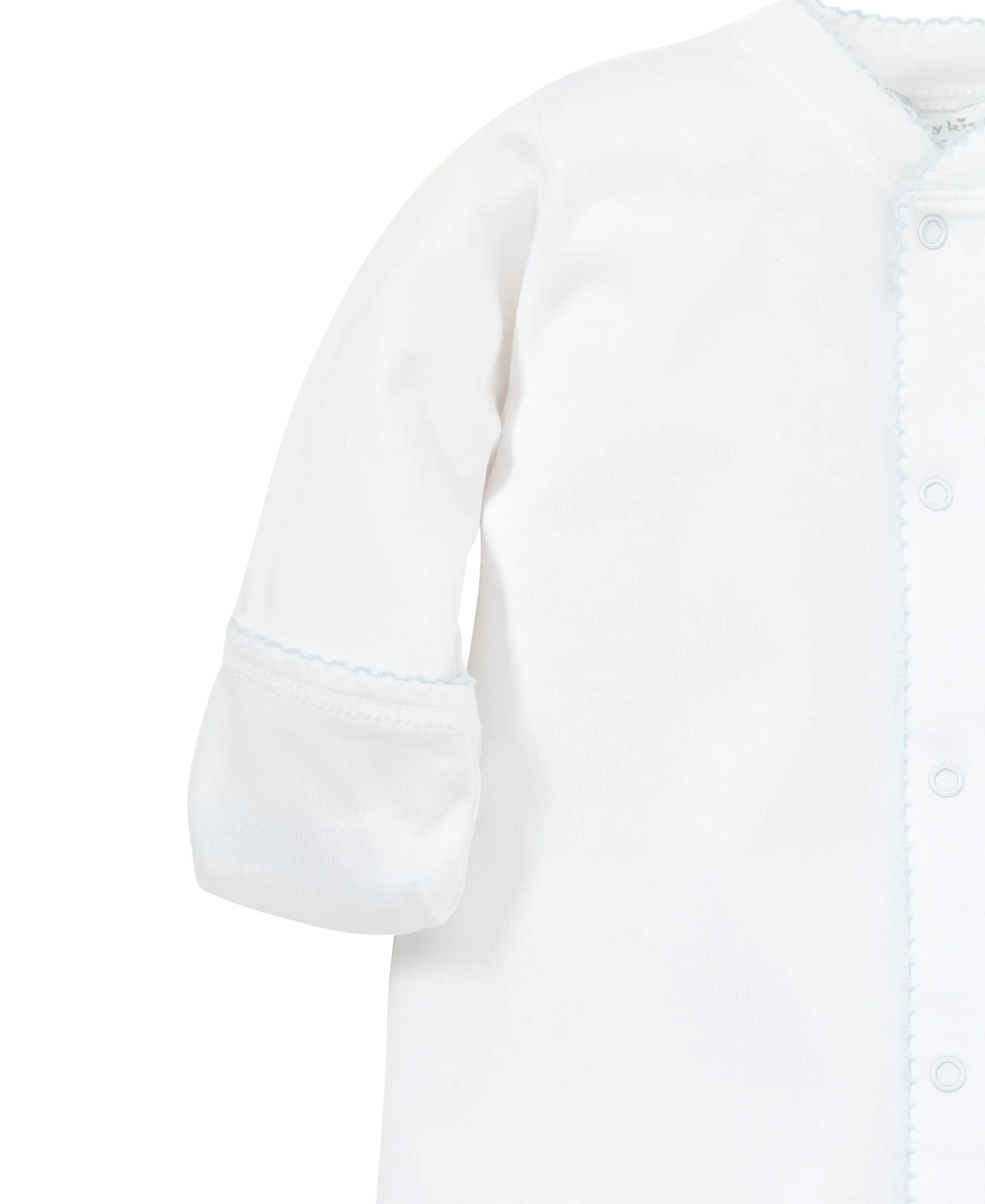 WHITE/LT. BLUE KISSY BASICS CONVERTER GOWN