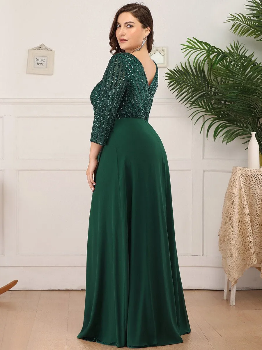 Yara decorated chiffon ball dress in emerald green s28 Express NZ wide